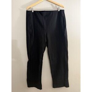 Betabrand Women’s 2XL Petite Pants Black Pull On Yoga Work Pants Straight Leg